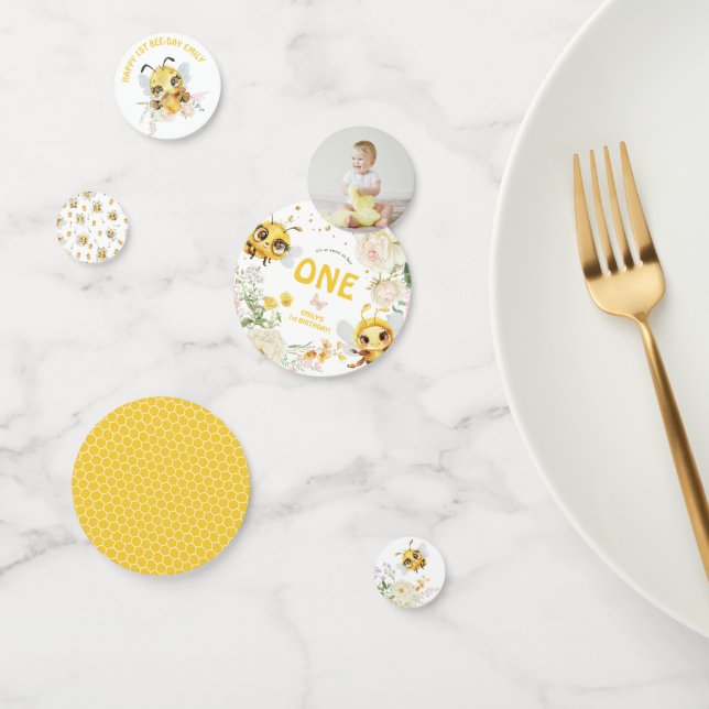 Confeti Dulce para Abeja UNO Cumpleaños de Bumble Bee 1 (Grupo)
