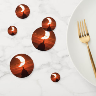 Confeti Eclipse solar 2021