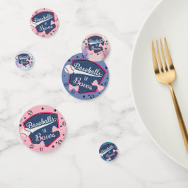 Confeti El género revela el béisbol o los arcos