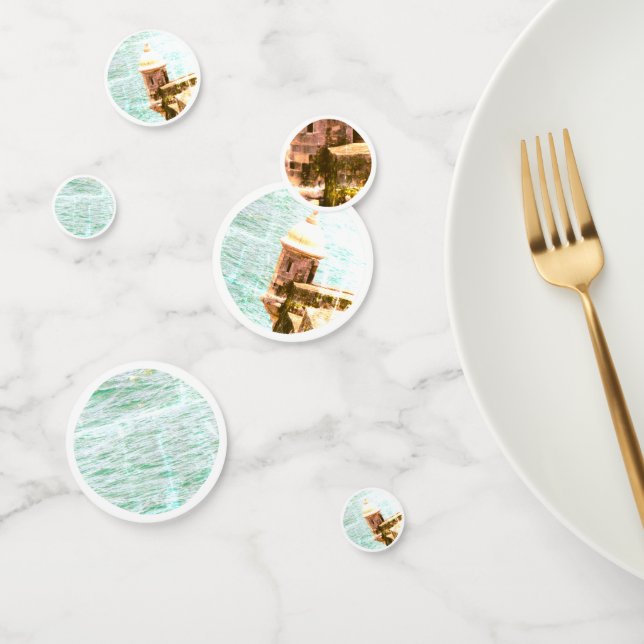 Confeti El Morro: Tema Fiesta de Puerto Rico (Grupo)