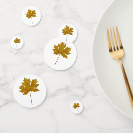 Confeti El otoño deja acuarela en colores otoñales