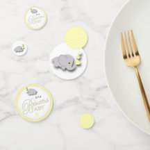 Elefante amarillo y gris | BABY SHOWER