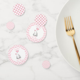 Confeti Elefante rosa Pastel Niña Personalizada