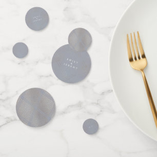 Confeti Elegancia gris dorada Diamante Geo Deco Boda