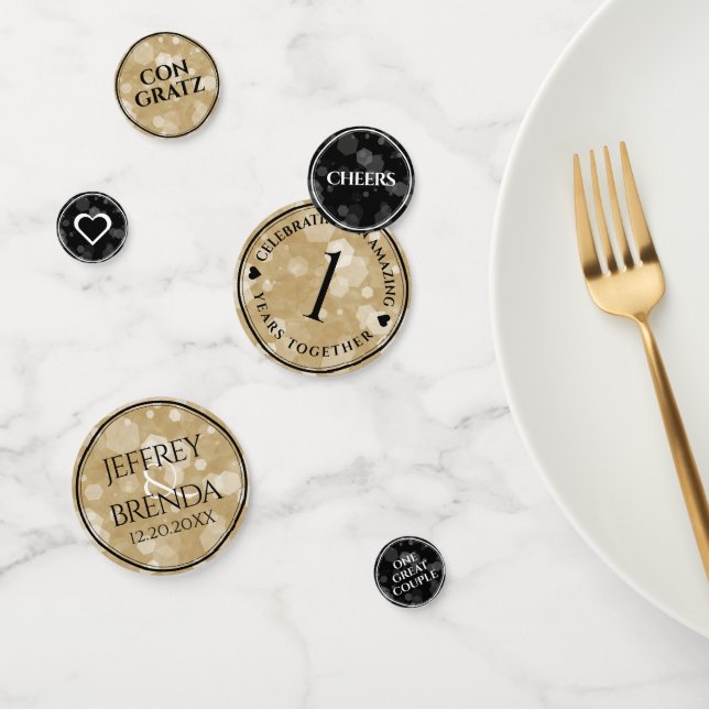 Confeti Elegante 1er aniversario de Boda de papel (Grupo)