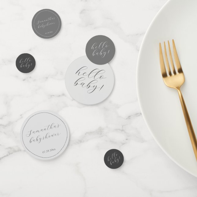 Confeti Elegante Baby Shower neutral de género (Grupo)