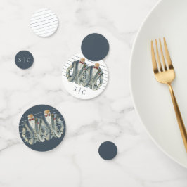 Confeti Elegante Boda gay de dos Grooms se combina con los