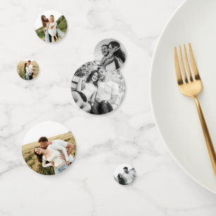 Confeti Elegante Boda único de fotos personalizado