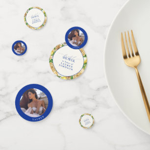 Confeti Elegante ducha mediterránea con flores de limón fl