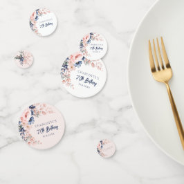 Confeti Elegante Personalizado del partido de cumpleaños 7