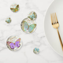 Elegantes mariposas doradas Fecha de nombre person