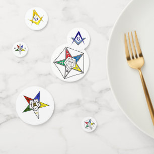 Confeti emblema de la Orden de la Estrella Oriental Confet
