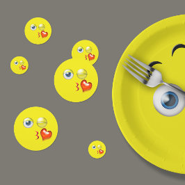 Confeti Emoji de besos resplandecientes