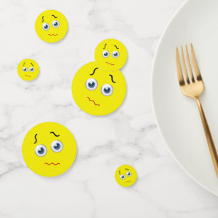 Confeti Emoji desconcertada