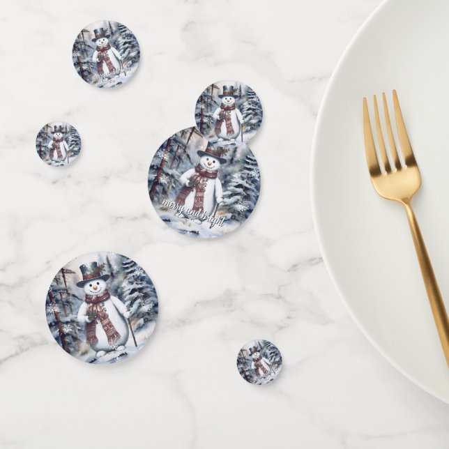 Confeti Encantador bosque acuático de Snowman (Grupo)