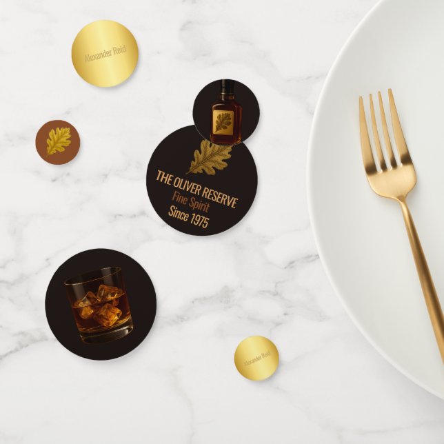 Confeti Envejecido a la Perfección | Celebración de Whisky (Grupo)