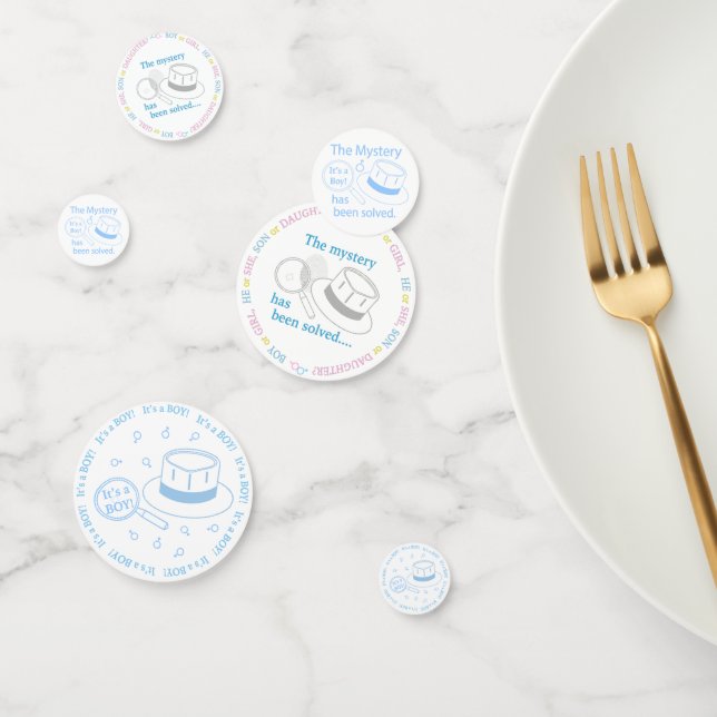 Confeti Es la revelación de género de un niño (Grupo)