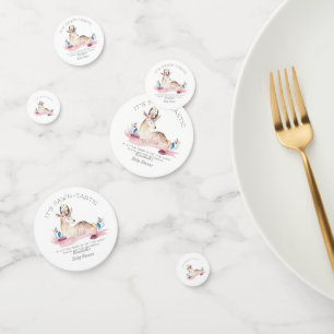 Confeti Es un Chica Fawn Woodland Cute Baby Shower