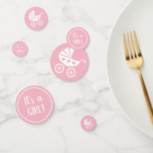 Confeti Es un pastel de cumple baby shower de un cochecito
