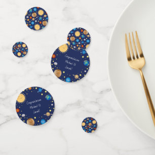 Confeti Estrellas de Baby Shower Galaxy Universe en el esp