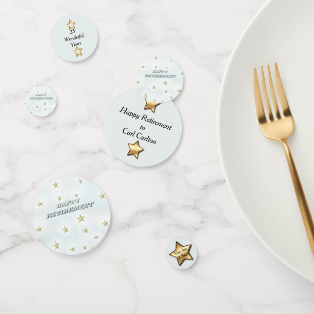 Confeti Estrellas de retiro felices (Grupo)