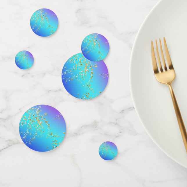 Confeti Estrellas Purpurinas Pastel Arcoiris y Oro (Grupo)