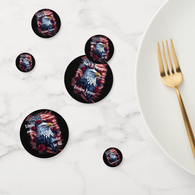 Confeti Estrellas y franjas Libertad para siempre bandera  (Grupo)