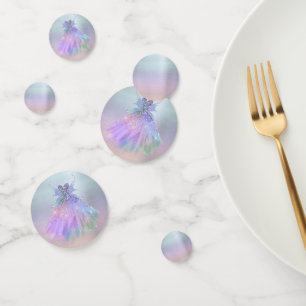 Confeti Ethereal Fairy Gown Rainbow Ombre Pastel Sheen