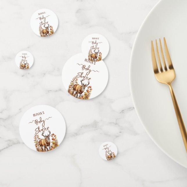 Confeti Fall Woodland Deer Baby Shower Balloon (Grupo)