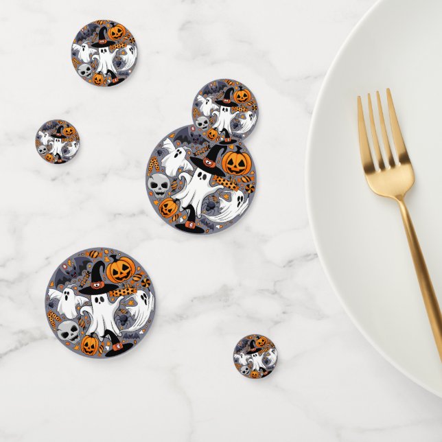 Confeti Fantasmas fantasmagóricos y adorables monstruos ad (Grupo)