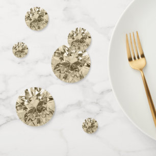 Confeti Faux Golden Diamond
