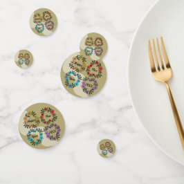 CONFETI FELIZ AÑO NUEVO 20XX PERSONALIZADO Y LLUVIA DE FLO