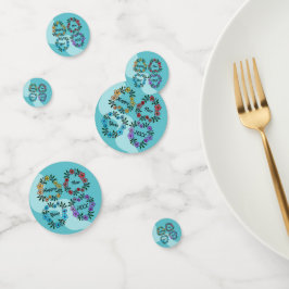 CONFETI FELIZ AÑO NUEVO 20XX PERSONALIZADO Y LUMINOSAS DE 