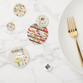 Confeti Feliz cumpleaños deseando un perro