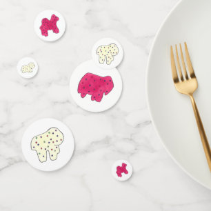 Confeti Feliz cumpleaños Fiesta Circo Rosa Crackers animal