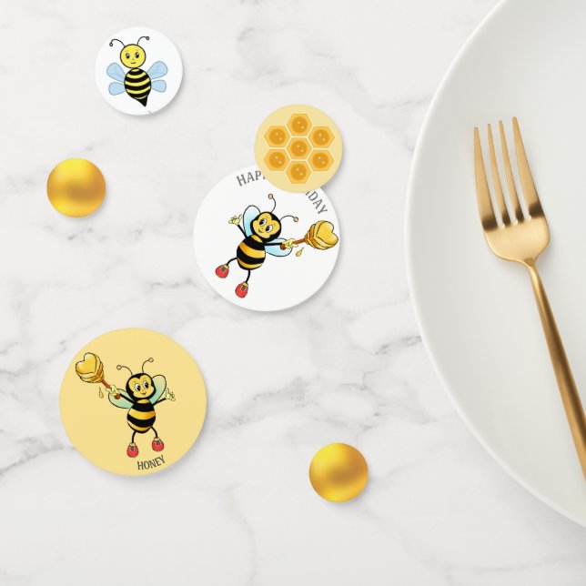 Confeti Feliz cumpleaños Honey Bumblebee (Grupo)
