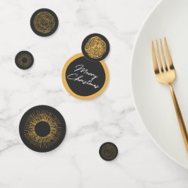 Confeti Feliz Navidad Retro Oro Burlador Festividad