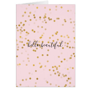 Confeti femenino del oro rosado