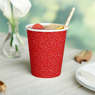 Confeti Festivo en Vasos de Papel con Purpurina Ro