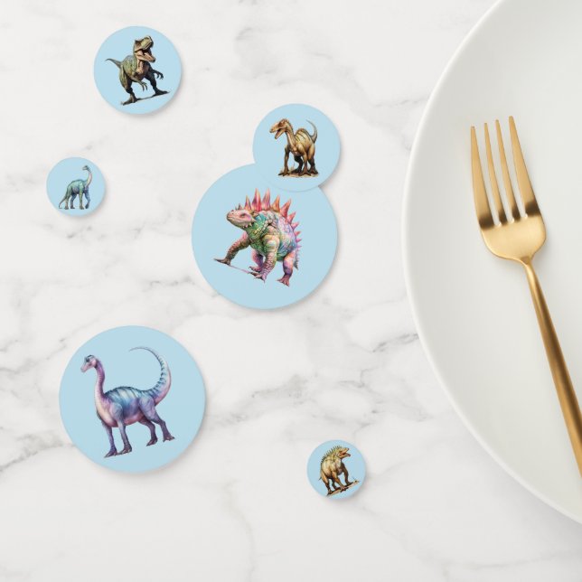 Confeti Fiesta Como Un Dinosaurio 🦕 Decoración De Cumplea (Grupo)