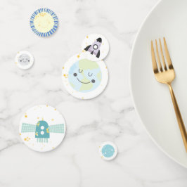 Confeti Fiesta de Astronomía Cute Kawaii en el Espacio Ult