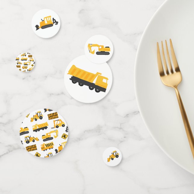 Confeti Fiesta de camiones de construcción (Grupo)