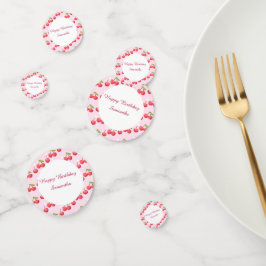 Confeti Fiesta de cumpleaños 1 Cute Cherry