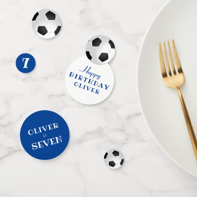 Confeti Fiesta de cumpleaños azul para la fiesta de cumple (Grupo)