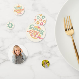 Confeti Fiesta de cumpleaños de Groovy 60, cualquier edad