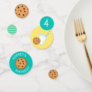 Confeti Fiesta de cumpleaños de la leche y las cookies