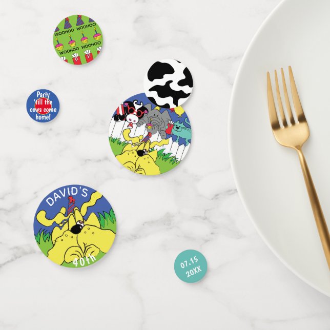 Confeti Fiesta de cumpleaños de los animales fiestas (Grupo)