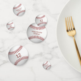 Confeti fiesta de cumpleaños de los chicos del béisbol