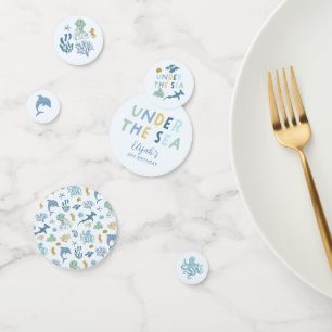 Confeti Fiesta de cumpleaños de Ocean Animals Boy