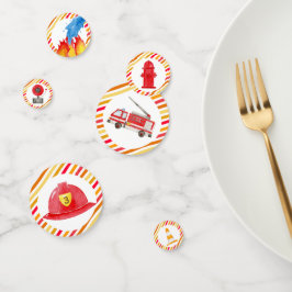 Confeti Fiesta de cumpleaños del motor de bomberos